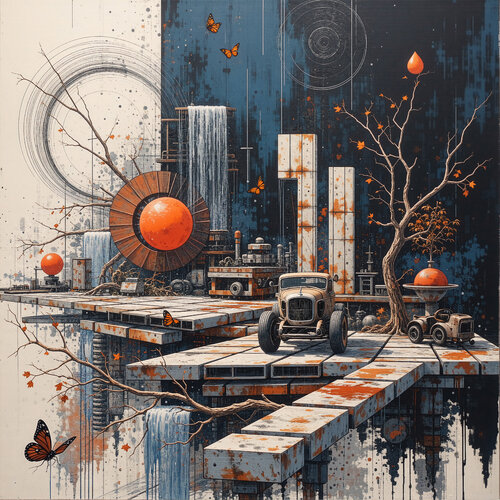 Factories of Eternal Silence di Dan Obana, Stampa in vendita su Singulart