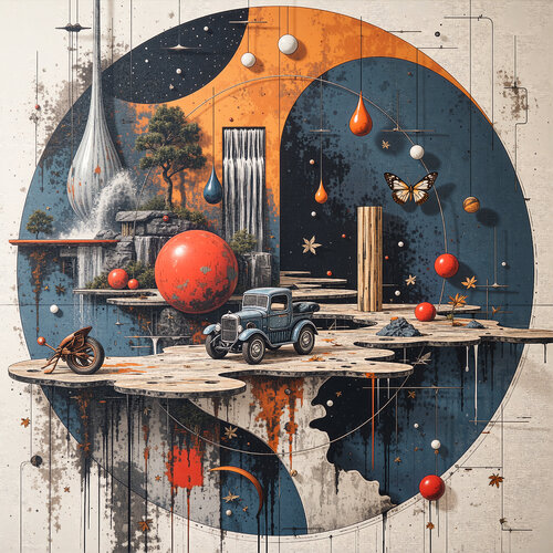 Road Within the Planetary Ring von Dan Obana, Druck kaufen auf Singulart