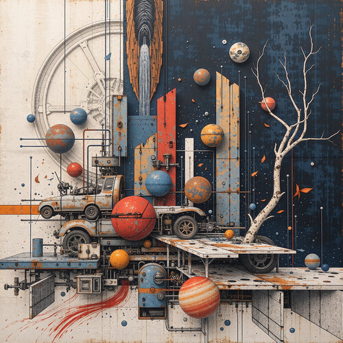 Memory of the Planetary Engine di Dan Obana, Stampa in vendita su Singulart