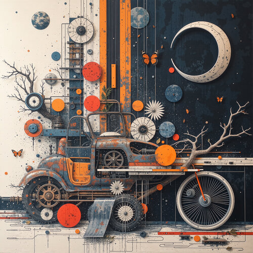Dream of the Lunar Mechanism di Dan Obana, Stampa in vendita su Singulart
