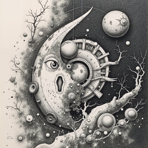 The Memory Apparatus of the Moon di Dan Obana, Stampa in vendita su Singulart