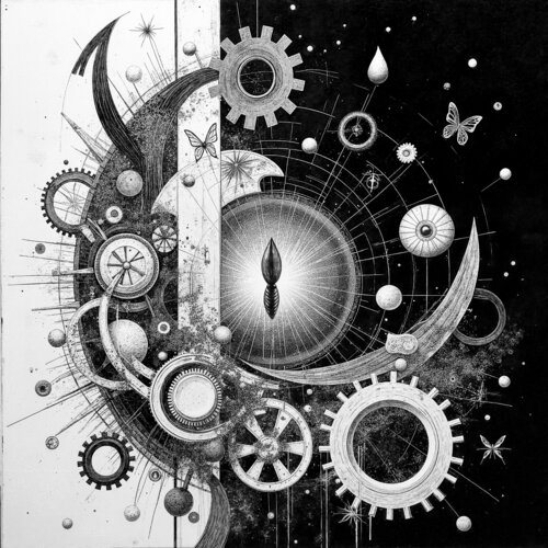 The Mechanism of Star Seeds and Butterflies van Dan Obana, Afdruk te koop op Singulart