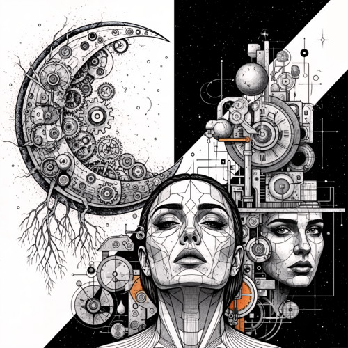 Meditation of the Lunar Shadow von Dan Obana, Druck kaufen auf Singulart