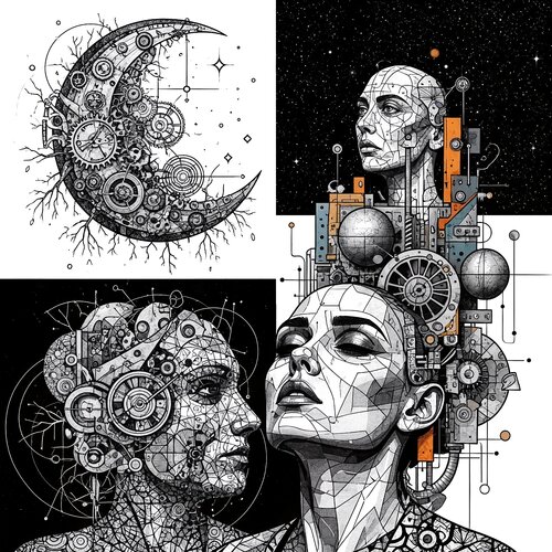 Afterglow of the Conscious Mechanism von Dan Obana, Druck kaufen auf Singulart