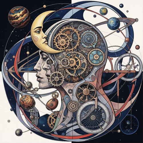 The Gear Garden of Spacetime von Dan Obana, Druck kaufen auf Singulart