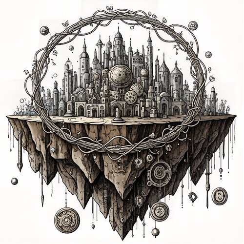 The Crown of Spiraled Memories de Dan Obana, Impresión a la venta en Singulart