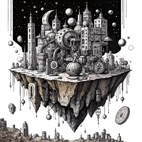 The Resonant Engine of the Void van Dan Obana, Afdruk te koop op Singulart