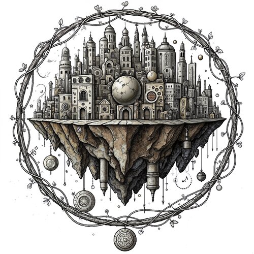 The Ark of the Twined Crown de Dan Obana, Impresión a la venta en Singulart