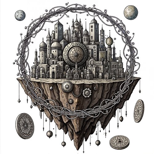 The Rust-Colored Memory Sphere by Dan Obana, 인쇄 for Sale on Singulart