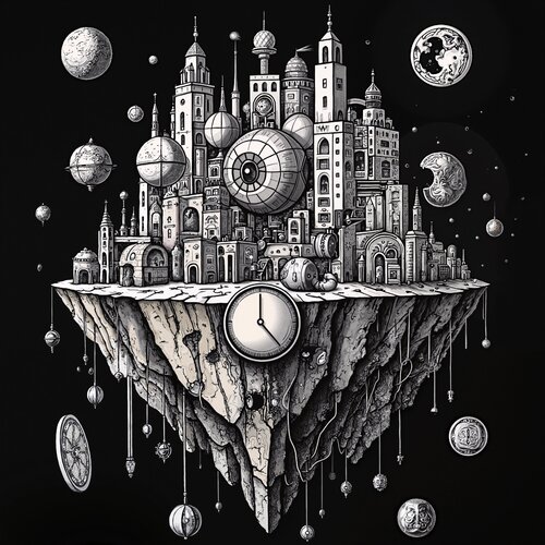 The Clocktower of Cosmic Night par Dan Obana, Édition en vente sur Singulart
