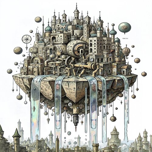 The City of Flowing Light by Dan Obana, 인쇄 for Sale on Singulart