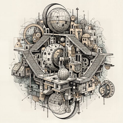 The Clockwork Fruit di Dan Obana, Stampa in vendita su Singulart