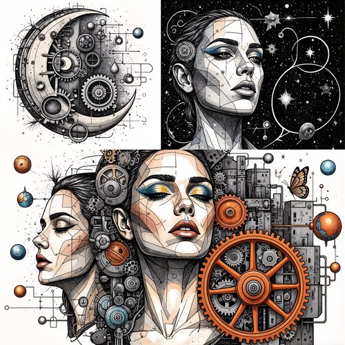 Prayer of the Lunar Engine by Dan Obana, Print for Sale on Singulart