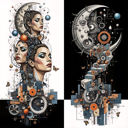 Mechanical Nocturne of Dreams di Dan Obana, Stampa in vendita su Singulart