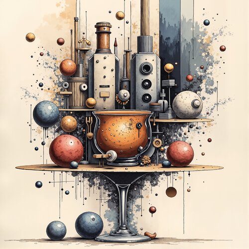 Goblet of Mechanical Celebration von Dan Obana, Druck kaufen auf Singulart