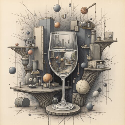 Glass of Quiet Observation Among Tree Layers Dan Obana