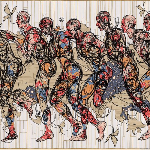 A Line of Leaping Light di Dan Obana, Stampa in vendita su Singulart