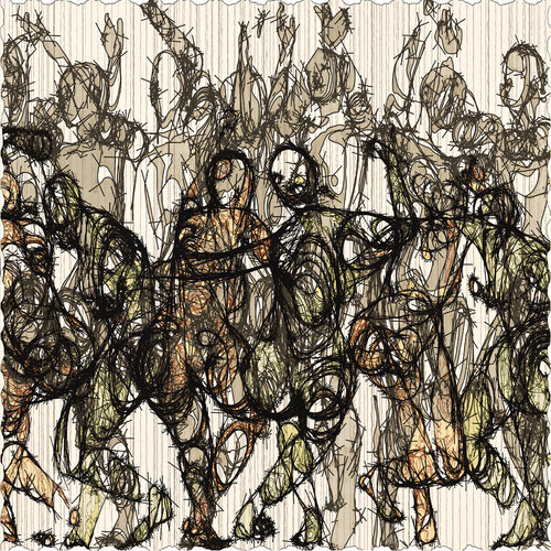 Procession of Joy Through the City di Dan Obana, Stampa in vendita su Singulart