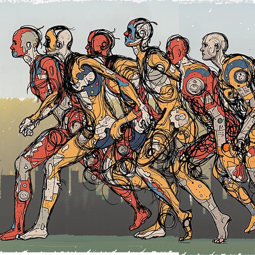 Crowd Running Through the City-Part_1 Dan Obana