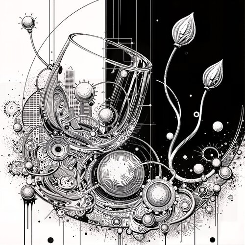 Orbital Spirals of Blossoming Glass von Dan Obana, Druck kaufen auf Singulart