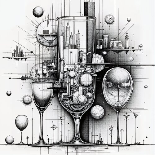 Micro-Luminous Mechanism of the Urban Glass de Dan Obana, Impresión a la venta en Singulart