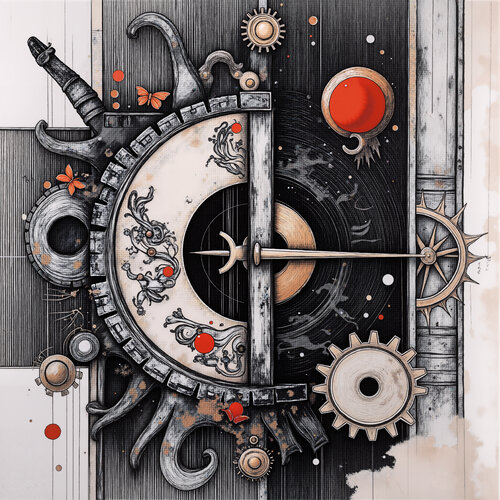 Balance of Crescent and Gear von Dan Obana, Druck kaufen auf Singulart