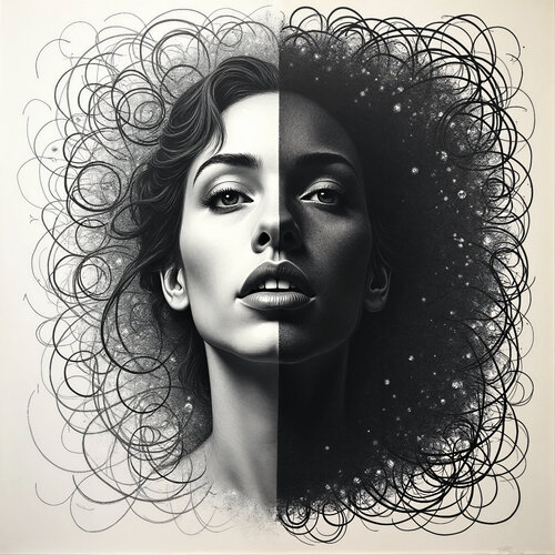 Stardust Dwelling in a Divided Face von Dan Obana, Druck kaufen auf Singulart