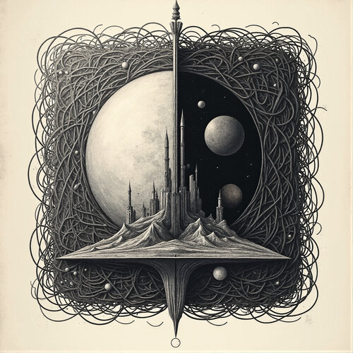 The Quiet Gravity of Floating Islands von Dan Obana, Druck kaufen auf Singulart