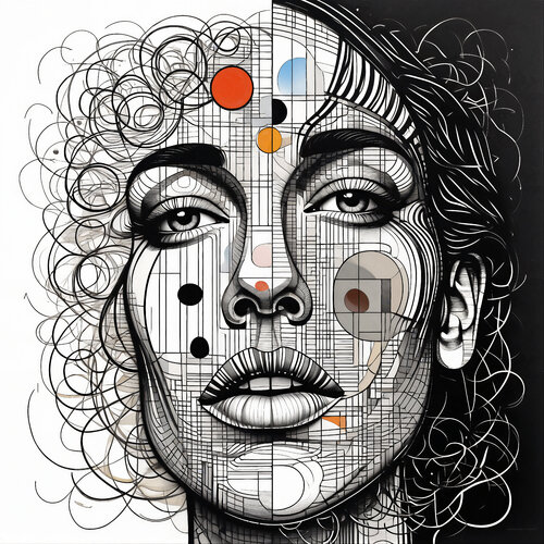 A Face Reflecting Others di Dan Obana, Stampa in vendita su Singulart