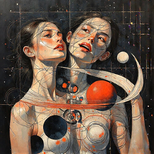 Two Gazes, One Tomorrow di Dan Obana, Stampa in vendita su Singulart