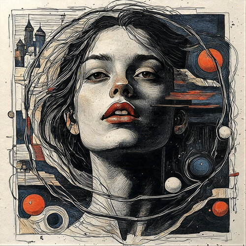 Tomorrow Drawn in Silent Lines de Dan Obana, Impresión a la venta en Singulart