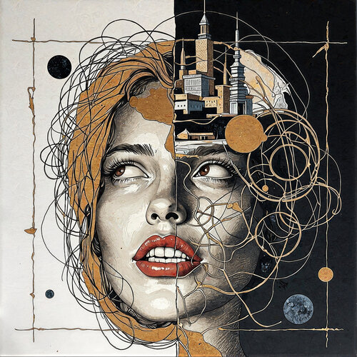 A City Floating on the Orbit of Thought von Dan Obana, Druck kaufen auf Singulart