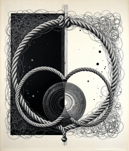 Equilibrium of Confronting Rings di Dan Obana, Stampa in vendita su Singulart