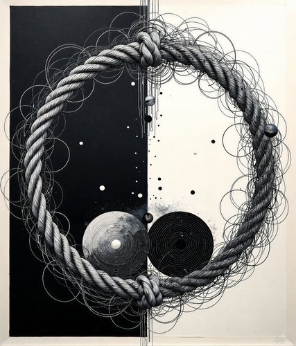 Quiet Gravity Within the Knot di Dan Obana, Stampa in vendita su Singulart
