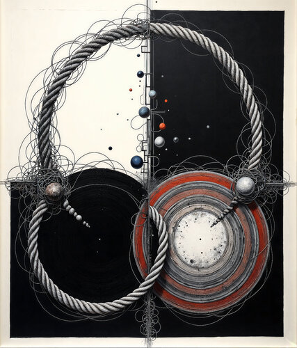 Twin Rings Holding a Lunar Shadow par Dan Obana, Édition en vente sur Singulart