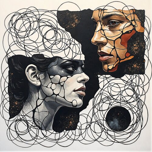 Portrait of Overlapping Selves by Dan Obana, Print for Sale on Singulart