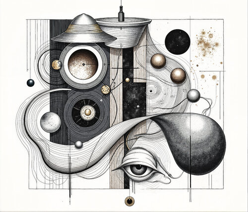 The Observer’s Cosmic Garden von Dan Obana, Druck kaufen auf Singulart