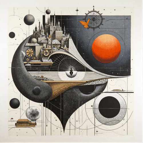 Origin City in Stillness von Dan Obana, Druck kaufen auf Singulart