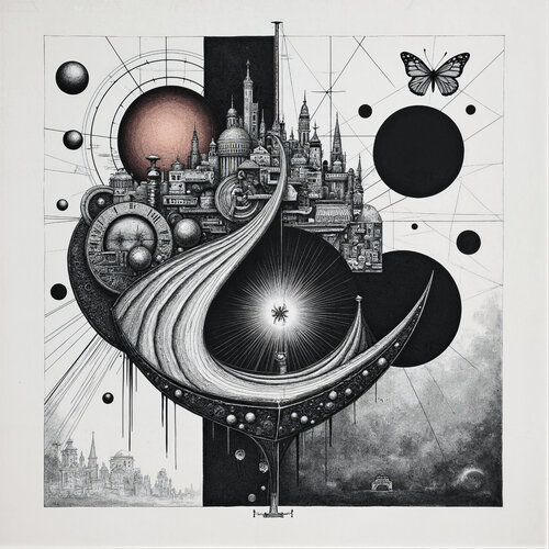 City of Diverging Consciousness de Dan Obana, Impresión a la venta en Singulart