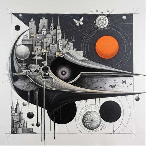 Terminal City Containing the Abyss von Dan Obana, Druck kaufen auf Singulart