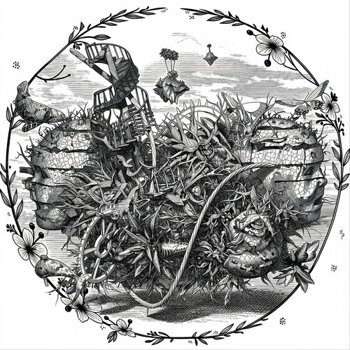 End of Cosmos Islands 2018 di Dan Obana, Stampa in vendita su Singulart