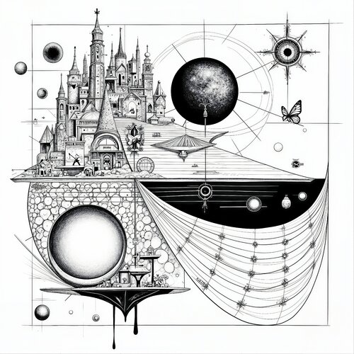 City of Dripping Gravity par Dan Obana, Édition en vente sur Singulart