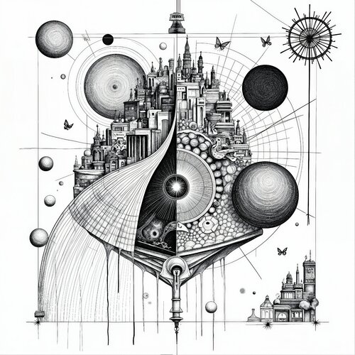 Sectional City of an Inner Universe par Dan Obana, Édition en vente sur Singulart