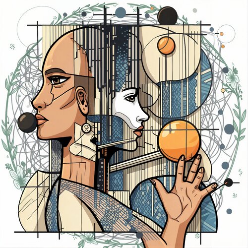 Two Realities, One Inner Self par Dan Obana, Édition en vente sur Singulart