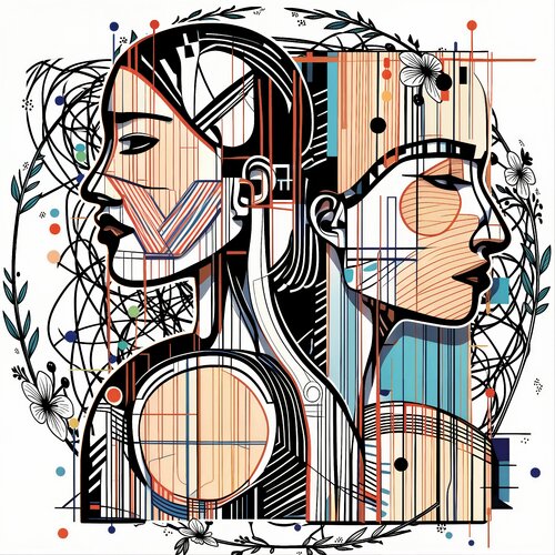 Paired Quiet Selves von Dan Obana, Druck kaufen auf Singulart