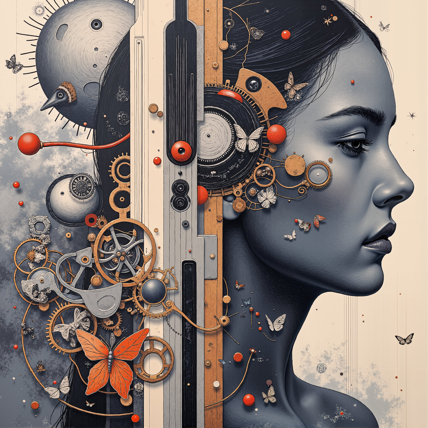 Portrait of an Astral Visionary Dan Obana Druck zu verkaufen
