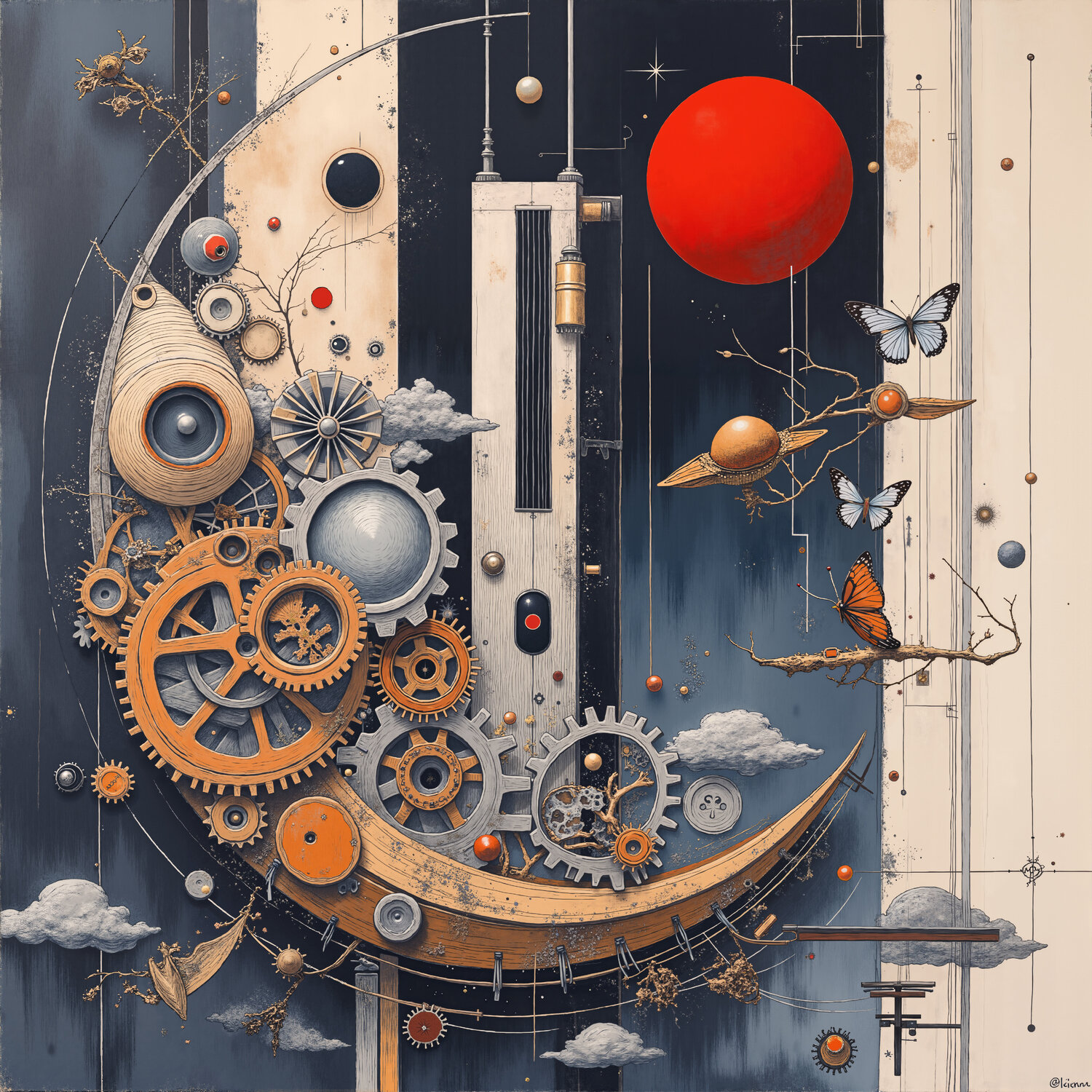 The Starry Gear-Sky Where Butterflies Dance Dan Obana