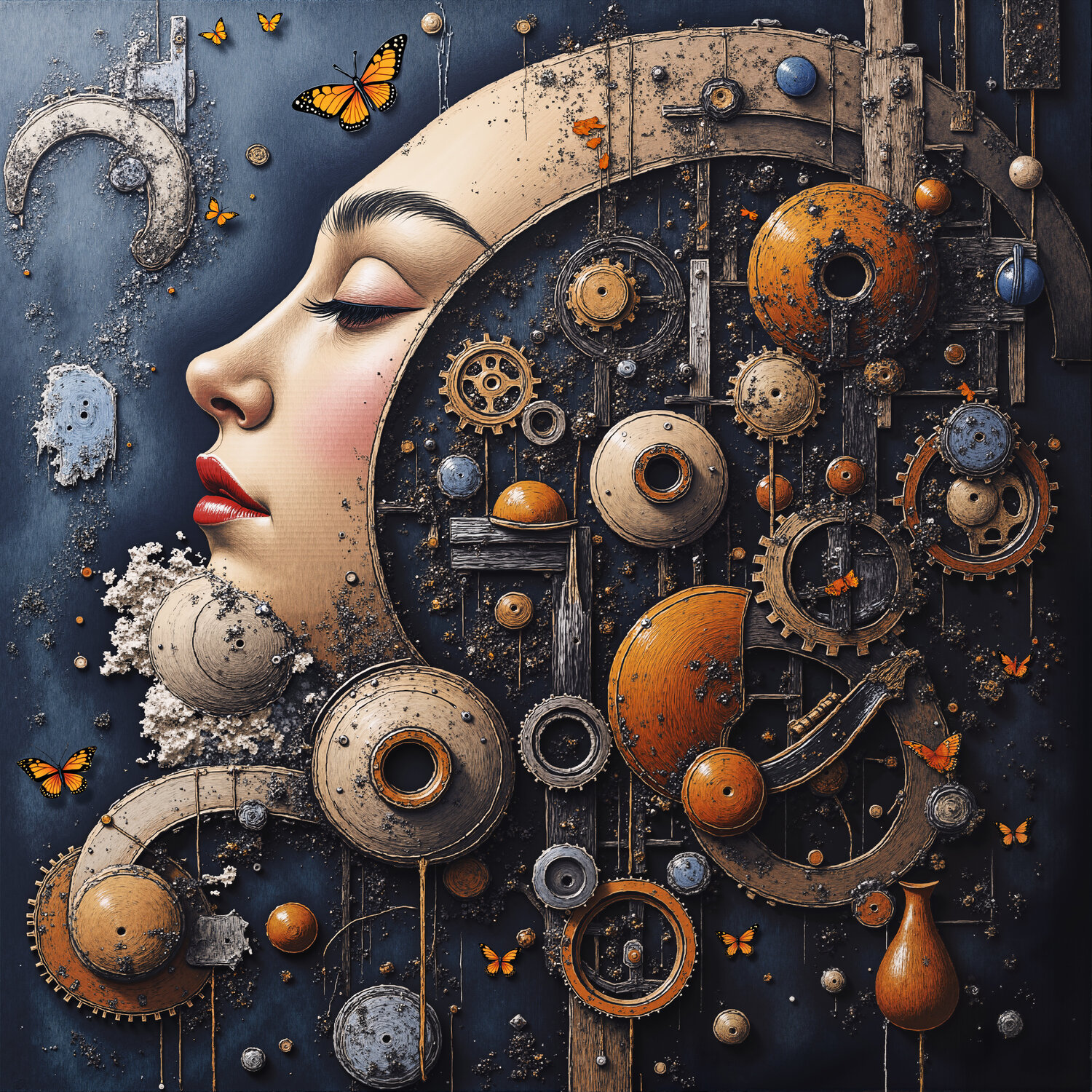 The Mechanized Garden of Sleeping Butterflies Dan Obana Druck zu verkaufen