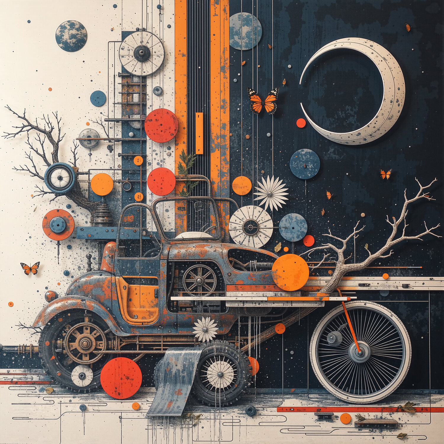 Dream of the Lunar Mechanism Dan Obana Druck zu verkaufen