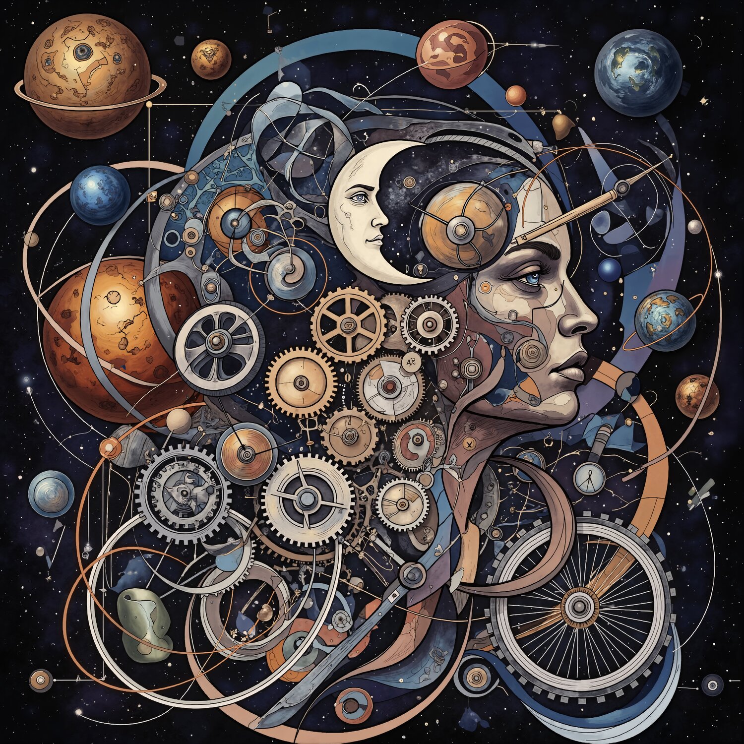 The Planetary Mechanism of Silence Dan Obana Druck zu verkaufen